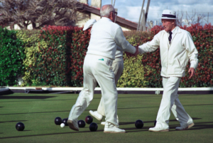 People playing bowls